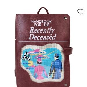 Loungefly Handbook for the Recently Deceased Beetlejuice backpack